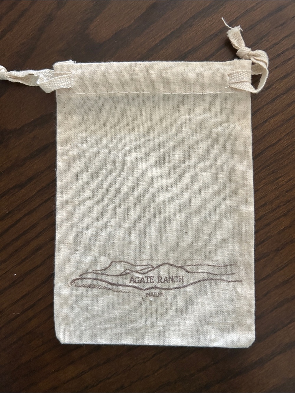 Brand New Agate Ranch Marfa Small Beige Canvas Dust Bag